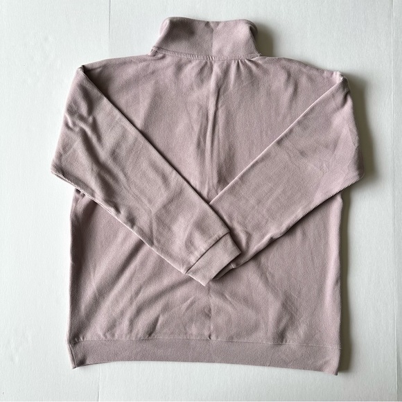 Marc New York Women Ribbed Knit Pullover Sweater Shirt 1/3 Zip Color Amethyst L - Picture 2 of 7